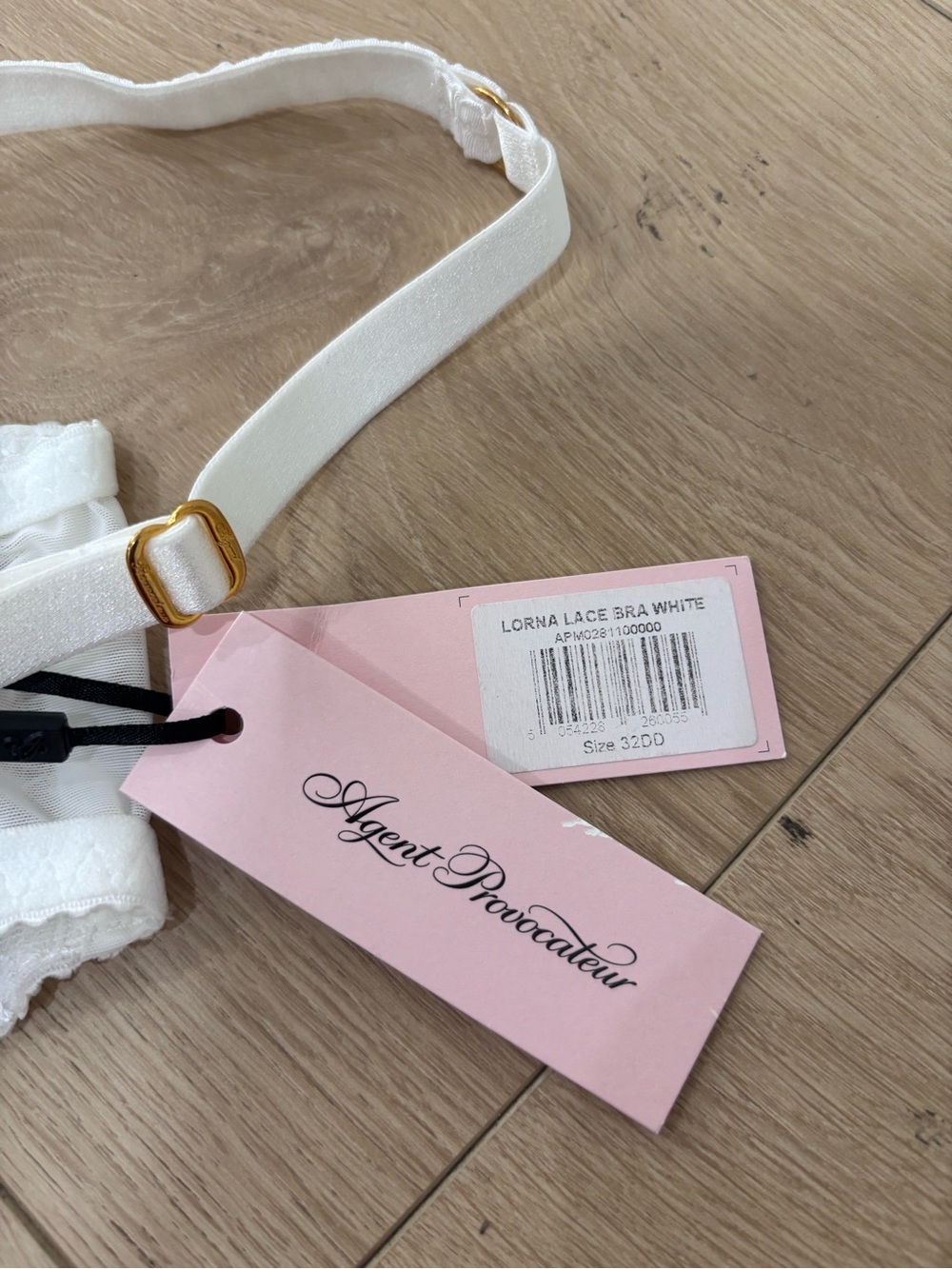 NWT Agent Provocateur White Sheer Lace Underwire Balcony Bra - Picture 5 of 5
